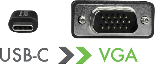 Vista 2 de Adaptador enchufable de USB-C a HDMI/DP/VGA.