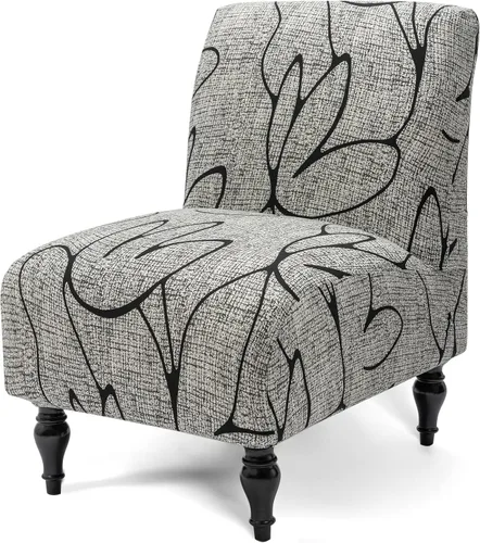 Vista 8 de Liykimt Funda para Silla de Acento sin Brazos Slipcover, Funda Slipcover para Silla Slipper de Spandex Elástico Extraíble para Silla sin Brazos