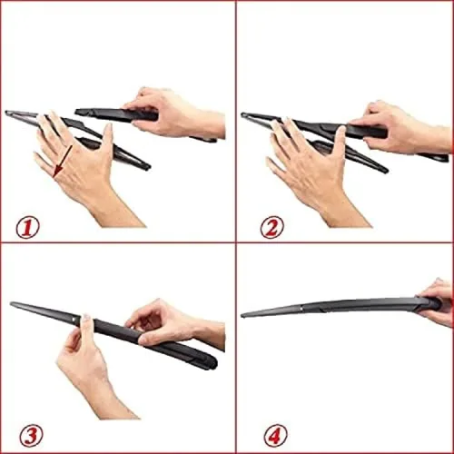 Vista 5 de Kit de limpiaparabrisas trasero de repuesto para Nissan X-Trail T31 2007-2012 Limpiaparabrisas trasero Brazo limpiaparabrisas
