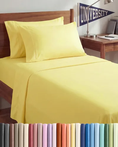Vista 116 de Juego de sábanas Twin de 4 piezas - Cómodo, transpirable y refrescante - Juego de ropa de cama de lujo de hotel ultrasuave con bolsillos profundos