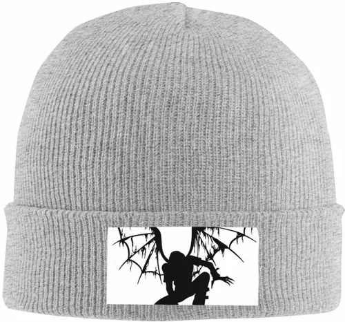 Vista 2 de Warm Winter Hat and Stylish Gray Knitted Beanie for Men and Women, Minimalist Beanies Cap - Elastic and Slouchy