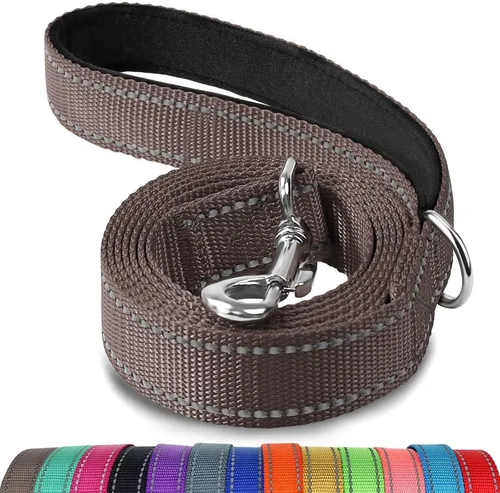 Vista 14 de Joytale - Correa reflectante de doble cara para perro, 6, 5 y 4 pies, resistente de nailon, asa acolchada, para pasear perros pequeños y medianos