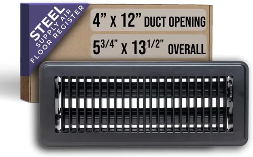 Vista 10 de Se ajusta a aperturas de conducto de 2x10 y 10x2 Registro de piso con diseño de rejilla de Handua Diseño resistente y transitable