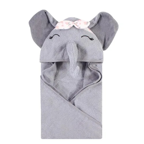 Vista 63 de Hudson Baby Toalla con capucha unisex de algodón con cara de animal para bebé, cocodrilo, talla única
