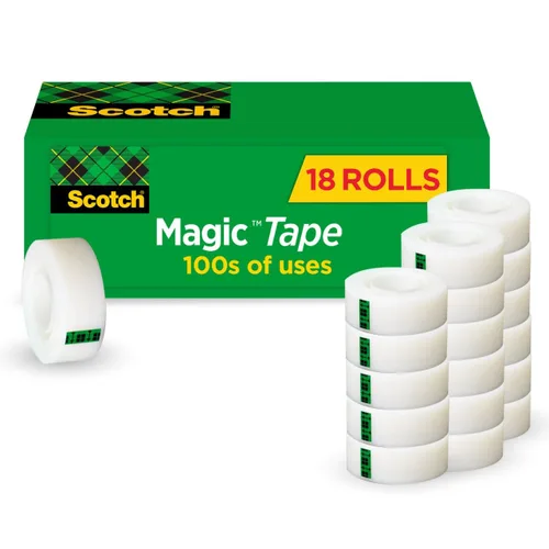 Vista 15 de Scotch - Magic - Cinta adhesiva, 6 rollos, numerosas aplicaciones, invisible, diseñado para reparaciones, 3/4 x 1000 pulgadas, en caja, (810K6)
