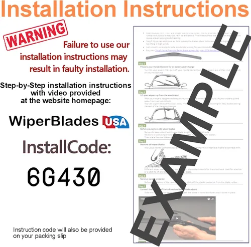 Vista 4 de WiperBladesUSA Juego de limpiaparabrisas compatible con Honda Prelude 1979 (juego de 2) Limpiaparabrisas
