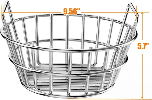 Vista 2 de onlyfire Canasta de cenizas de carbón para Huevo Verde Grande pequeño, contenedor de carbón de acero inoxidable con asas, accesorios para parrilla