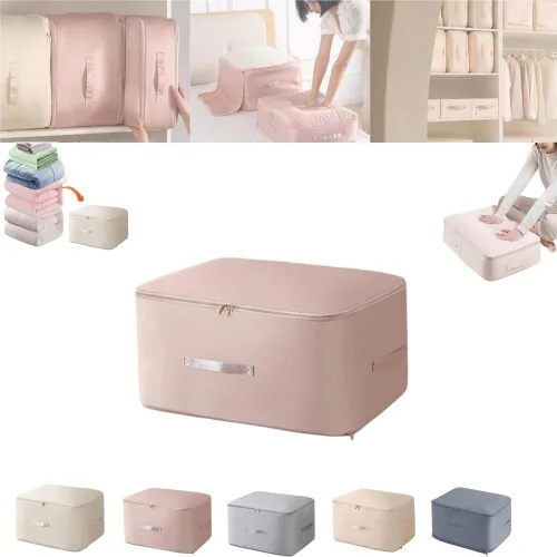 Vista 6 de Organizador Ultra Ahorro de Espacio con Autocompresión, 2024 NUEVO, Bolsas de Mudanza Resistente, Bolsa de Almacenamiento para Ahorro de Espacio