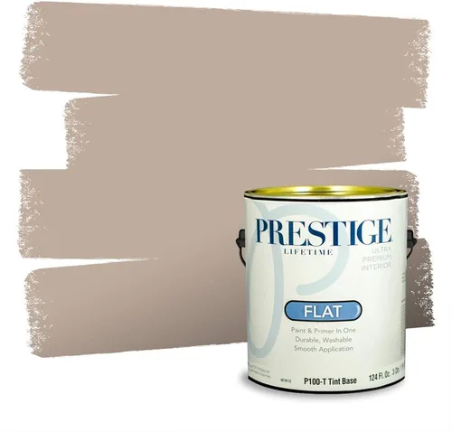 Prestige Paints Pintura interior e imprimación en uno, 1 galón, plano, combinación comparable de Valspar* Redstone Dakota Sandstone*