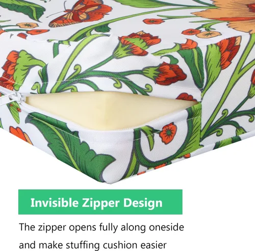 Vista 5 de EHouseHome Fundas de cojín para silla de patio, lavables, resistentes a los rayos UV, fundas de repuesto, impermeables, para muebles de exterior