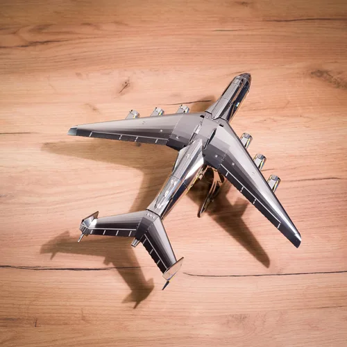 Vista 4 de METAL-TIME ANTONOV Mriya AN-225 Kit de modelo mecánico oficial de bricolaje, kit de bricolaje 3D de avión de carga, modelo de trabajo de avión