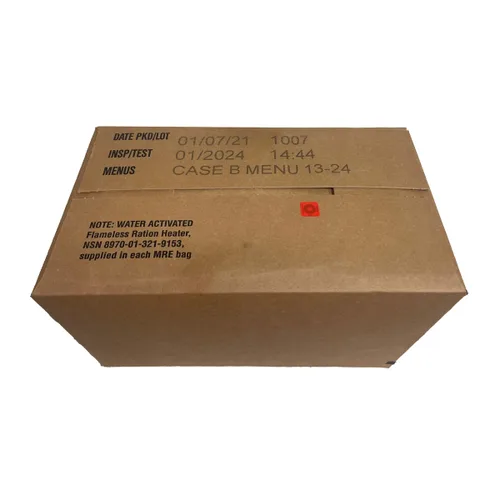 Vista 6 de Ammo Can Man Militares Inspección MREs 2024 MENÚ ALEATORIO(S) Comidas nutricionales completas para soldados Larga vida útil Comidas listas