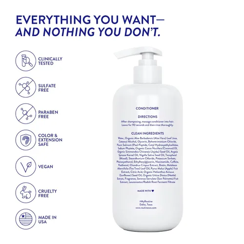 Vista 8 de Routine Wellness Acondicionador profundo antiadelgazamiento para adelgazar el cabello para reducir la rotura - Fórmula clínicamente probada