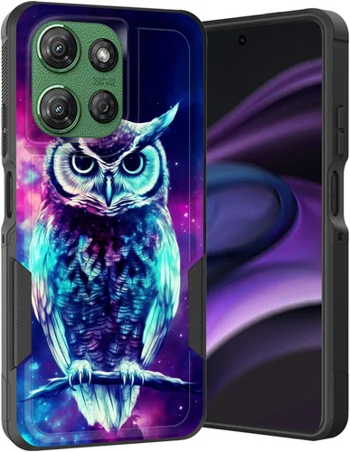 Vista 131 de para Moto G Play 4G 2024, funda de dos capas híbrida resistente y a prueba de golpes, PC duro + silicona suave protectora para Motorola Moto G Play