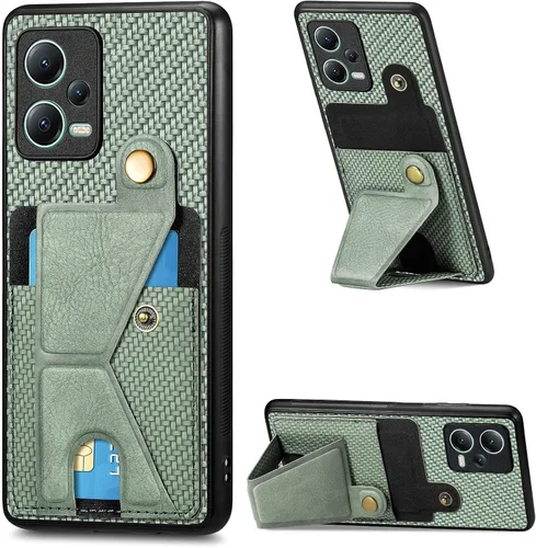 Vista 206 de Funda para Oppo K10x / OnePlus Nord CE 2 Lite 5G Funda para Realme 9 5G / 9 Pro / Q5 / V25 Funda de piel sintética con ranuras para tarjetas