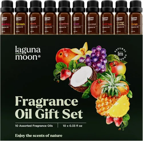 Vista 7 de Lagunamoon Colección de aceites aromáticos – Juego de regalo de 16 piezas premium para difusores, suministros de fabricación de velas de bricolaje
