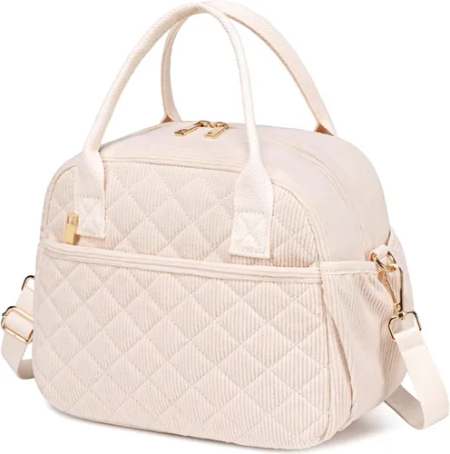 Vista 18 de CAMTOP Lonchera para mujer, bolsa de almuerzo aislada, lonchera con hielera térmica, a prueba de fugas, con diseño acolchado, bolsa de almuerzo