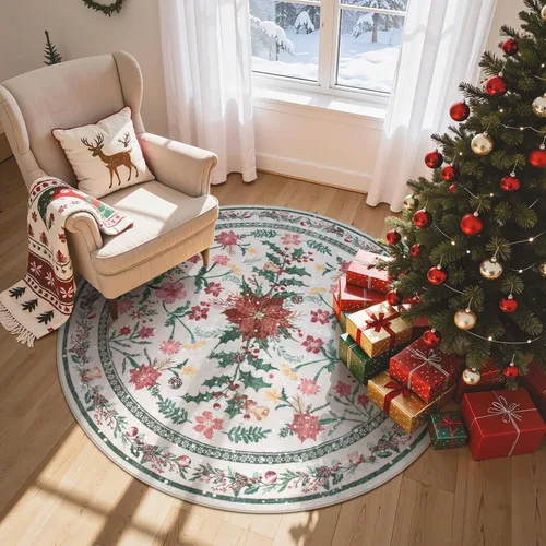 Vista 32 de Wonnitar Alfombra Lavable de Pasillo 2'6''x8', Alfombra de Pasillo Floral Bohemia de 8 pies de Largo para Dormitorio, Alfombras Beige Suaves