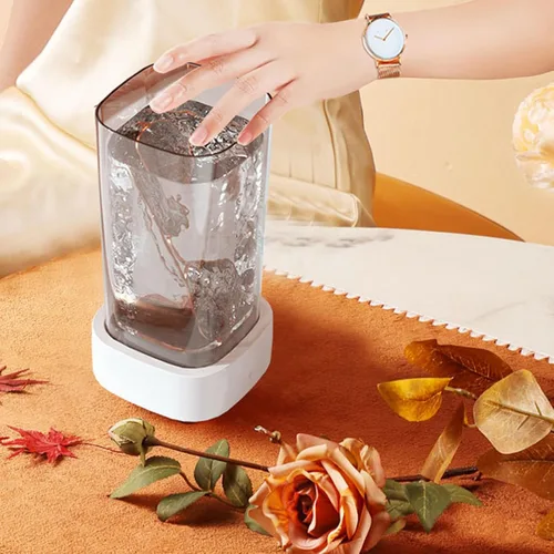 Vista 4 de TOPINCN Cepillos de maquillaje automáticos eléctricos Esponjas LimpiadorLavadora Secadora 20.3 fl oz USB Cepillo limpiador para cepillos de belleza