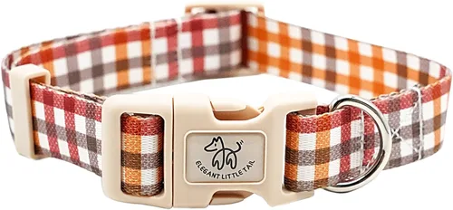 Vista 10 de Elegant little tail Collar para perro, collar de Navidad ajustable para perros pequeños, medianos y grandes, collares suaves para cachorros