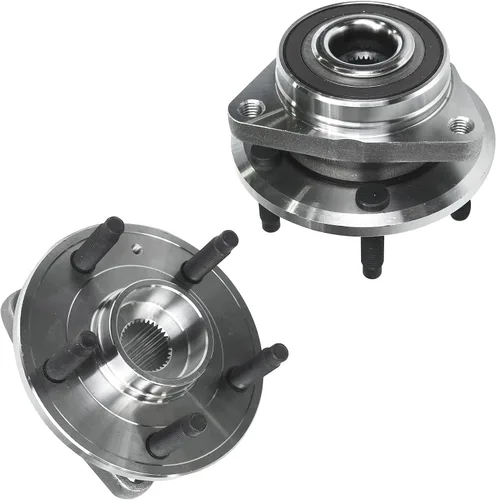 Vista 553 de Detroit Axle - Kit de cubos de rodamiento de rueda delantera de 6 piezas para Dodge Dart 2013-2016, Chrysler 200 2015-2017, 2 cojinetes de rueda
