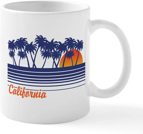Vista 60 de CafePress Taza de café de cerámica de 11 oz (11.0 fl oz) de San Francisco Blanco - Taza San Francisco