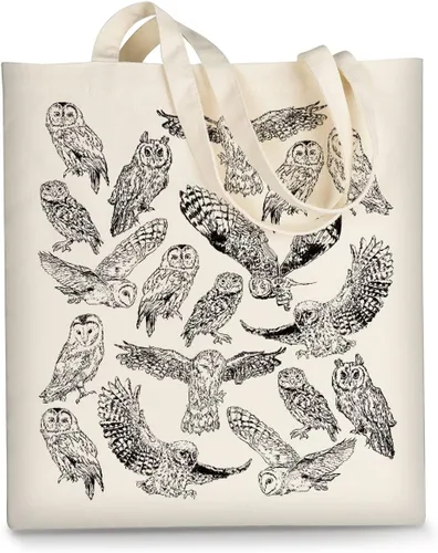 Vista 12 de Bolsa de lona AUSVKAI estética para mujer, lindas bolsas de tela reutilizables de algodón para compras, playa, comestibles