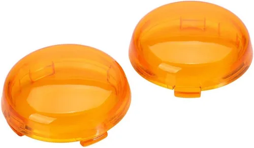 Vista 4 de ZYTC Kit de lente de señal de giro para motocicleta, lente ámbar 4 unids para Harley Touring Softail Dyna Sportsters 2002-2013