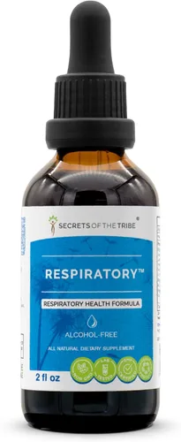 Secrets of the Tribe - Fórmula de salud respiratoria y respiratoria, mezcla de suplementos herbarios, extracto líquido sin alcohol (2 fl oz)