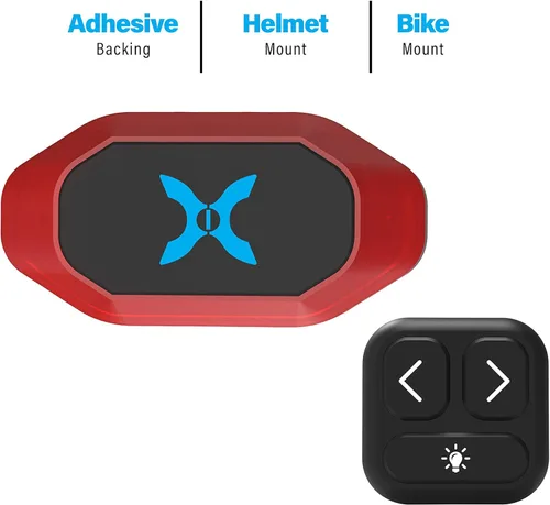 Vista 2 de Hover-1 Señal de giro trasero y luz de seguridad multifunción, control remoto inalámbrico para scooter eléctrico, bicicletas, casco, batería