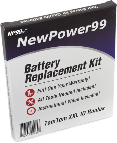 NP99sp NewPower99 Kit de reemplazo de batería con batería, instrucciones en video y herramientas para rutas Tomtom XXL IQ