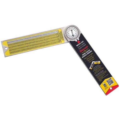 Starrett ProSite 505 - Transportador combinado de aluminio, ideal para carpinteros, fontaneros y mejoras para el hogar de bricolaje, 7 pulgadas de