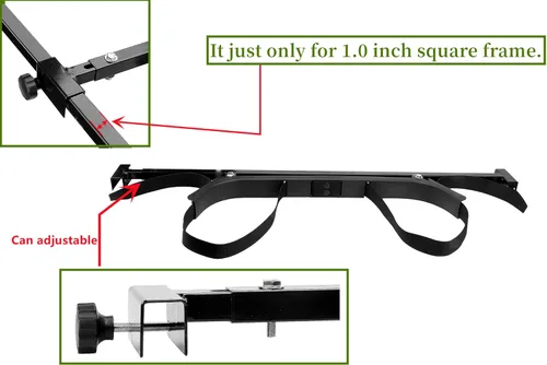 Vista 4 de Universal Golf Cart Bag Holder Bracket Attachment for EZGO Club Car Yamaha Rear Seat No Drilling Required/Length Adjustable