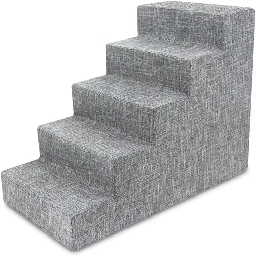 Vista 52 de Best Pet Supplies Escalones y pasos para perros - Escalones de espuma para perros pequeños y gatos, soporte de paso de mascotas equilibrado