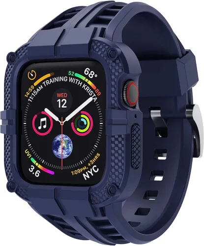 Vista 15 de T-ENGINE - Correa resistente para Apple Watch Series 9 de 45 mm, 44 mm, 42 mm, SE 9/8/7/6/5/4/3 para hombres, Negro, 41 mm/40 mm/38 mm, Deportes