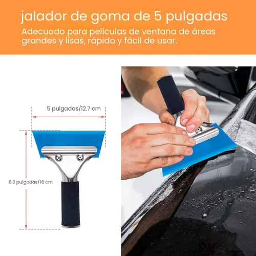 Vista 7 de Luxiv Kit de herramientas de aplicación de tinte de ventana de automóvil, 9 piezas de película protectora de vidrio para vehículos, herramienta