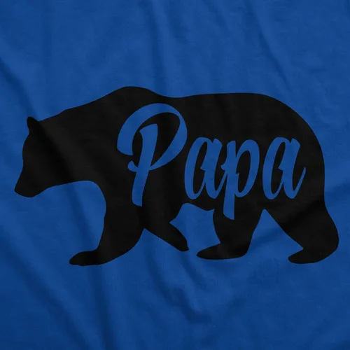 Vista 2 de Camisas divertidas con diseño de papá oso, camisa familiar para regalar a papá