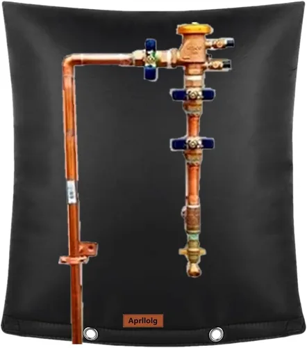 Vista 7 de Cubierta aislada de reflujo, cubiertas de tuberías para exteriores, protección contra la congelación de invierno, bolsa de aislamiento de tuberías