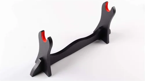 Vista 6 de CNLQ 1, 2, 3, 4 capas acolchadas para proteger la espada samurái japonesa, Katana Wakizashi Tanto soporte de soporte de exhibición para todas