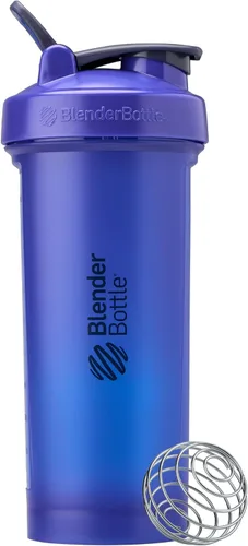 Vista 20 de BlenderBottle Classic V2 Botella mezcladora perfecta para batidos de proteínas y preentrenamiento, 45 onzas, color azul océano