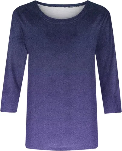 Vista 4 de 34 Sleeve T Shirts for Women Solid Color Plain Tops Summer Dressy Casual Round Neck Shirts Blouse Comfy Loose Fit