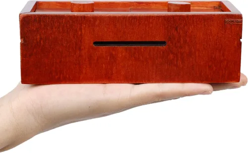 Vista 3 de ATDAWN Caja de Regalo de Rompecabezas, Caja de Rompecabezas Secreta con Compartimentos Ocultos, Caja Portadora de Dinero y Tarjetas de Regalo