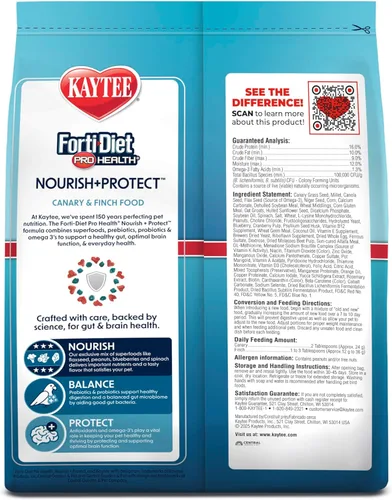 Vista 12 de Kaytee Forti-Diet Pro Health Pet Canary & Finch Food, 2 lb
