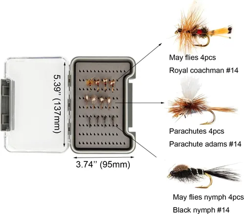 Vista 5 de Kit de Combo de Pesca con Mosca Extreme Aventik 0/1/2/3/4/5/6 Peso, Kit de Cañas de Pescar y Carrete de Mosca para Principiantes con Una Funda