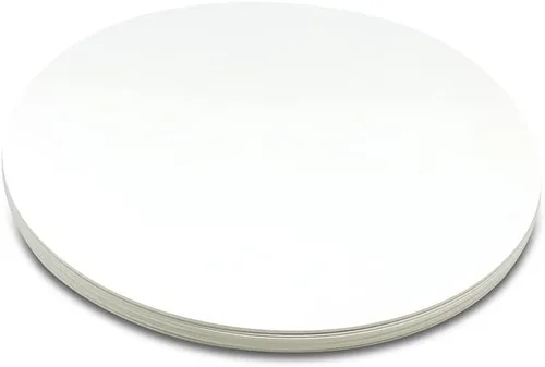 Vista 10 de Tableros redondos para tartas, paquete de 10 soportes para tartas, base circular de cartón (plata, 8 pulgadas)
