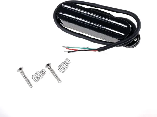 Musiclily Pastilla Dual Hot Rail de Alta Salida para Guitarra Humbucker del Tamaño de Bobina Simple para Guitarra Eléctrica Fender Squier Strat,