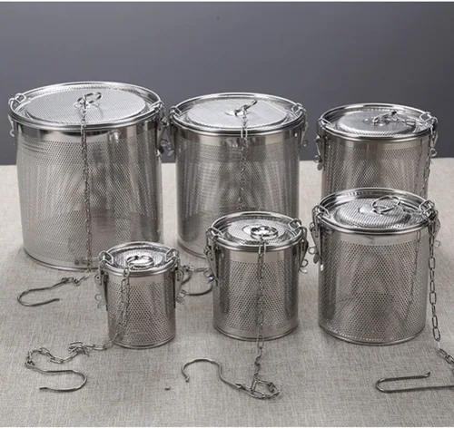 Vista 8 de Hemoton Infusor de bolas de té de malla de acero inoxidable para condimentos, filtro de cocina, cesta coladora para especias y té de hojas sueltas