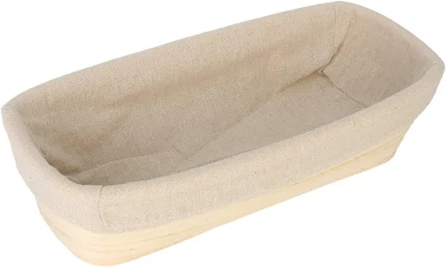 Vista 8 de BetterJonny Cesta ovalada de 8 pulgadas para pan, cesta de ratán a prueba de masa de pan artesanal, combo de forro para panaderos profesionales