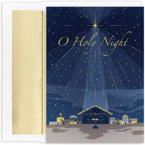 Vista 8 de Masterpiece Studios Holiday Collection - 15 tarjetas de Navidad religiosas en caja con sobres forrados de aluminio, 5.6 x 7.8 pulgadas, Natividad