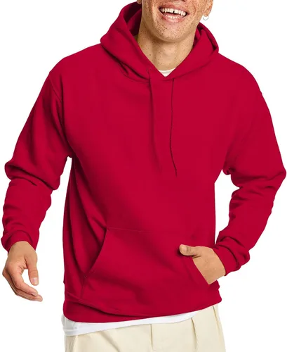 Hanes mens Ecosmart Hoodie, Midweight Fleece Sweatshirt, Pullover Hooded Sweatshirt for Men